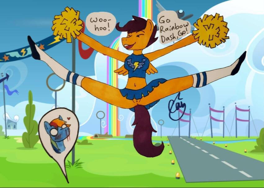 Cheerleader Scootaloo Cheerleader Scootaloo