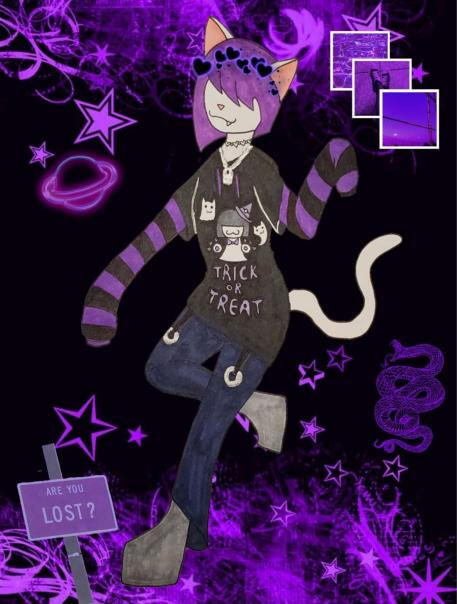 Purple Catgirl