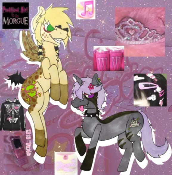 Pony Melanie and Stella